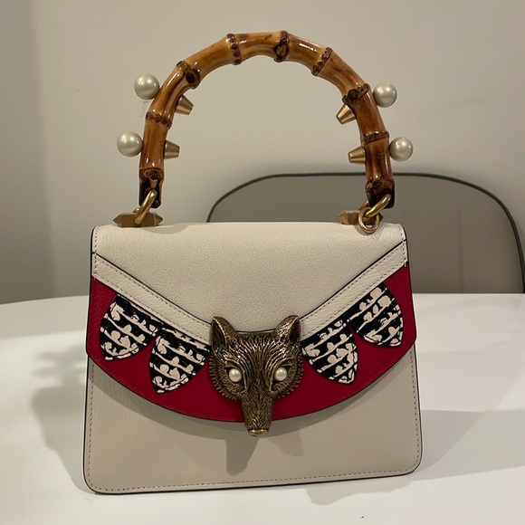 Gucci style Fox pearl top handle bag - Picture 1 of 10